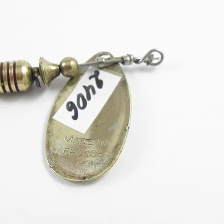 Mepps Aglia 2 Spinnare, Mässing, 4,5g, Röd Huggpunkt, #2406