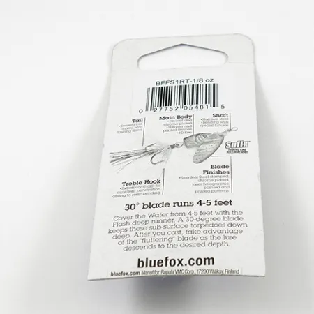 Blue Fox Flash Deep Runner Spinnare, Trout, 4g, Fjädrad krok, #2413