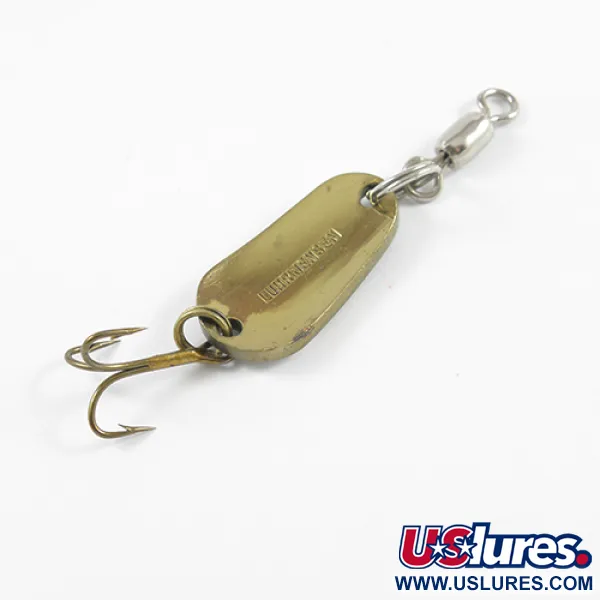 Luhr Jensen Skeddrag, Vit/Grön/Mässing, 7g, Vintage, #2421