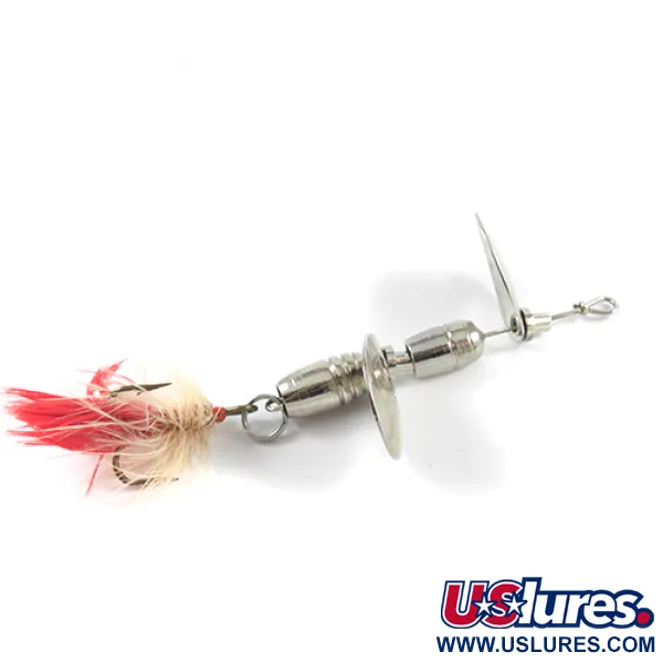 Hildebrandt Hildebrandt 3 Spinnare, Nickel, 7g, fjäder-trekrok, #2433