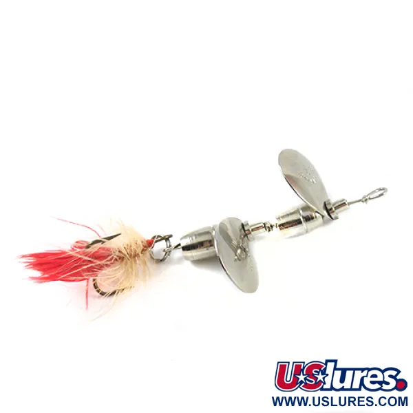 Hildebrandt Hildebrandt 3 Spinnare, Nickel, 7g, fjäder-trekrok, #2433