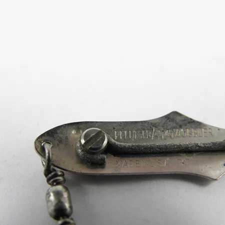 Weedless Pflueger Wobbler Skeddrag, Nickel, 1,4g, Vasskydd, #2435