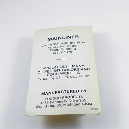 TODDCO Main liner Skeddrag, Vit / Nickel, 11g, 3x Strong Hook, #2439