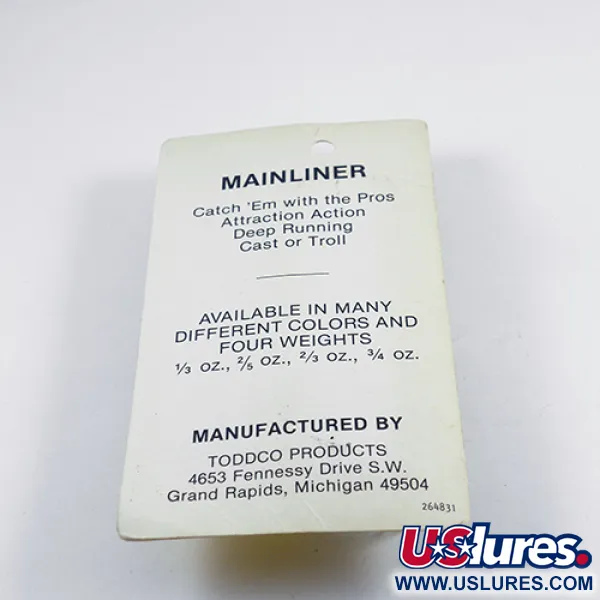 TODDCO Main liner Skeddrag, Vit / Nickel, 11g, 3x Strong Hook, #2439