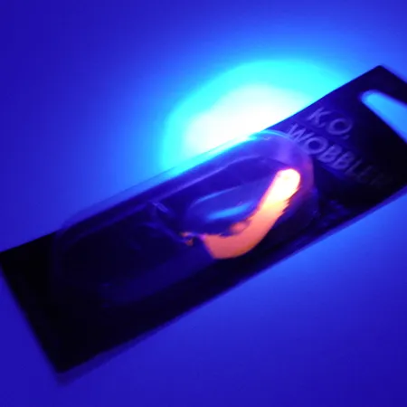 Acme K.O. Wobbler UV Skeddrag, Nickel/UV Orange, 14g, UV-aktiv, #2446