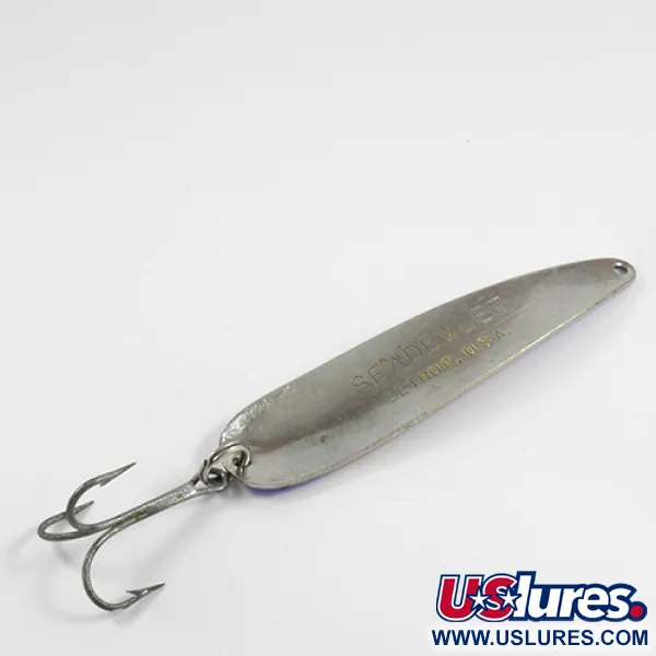 Dardevle Seadevlet Skeddrag, Röd / Blå / Nickel, 28g, #2450