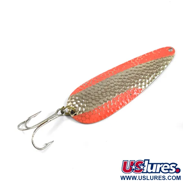 Nebco Aqua Spoon Skeddrag, Hamrat guld/Orange, 21g, Vintage, #2457