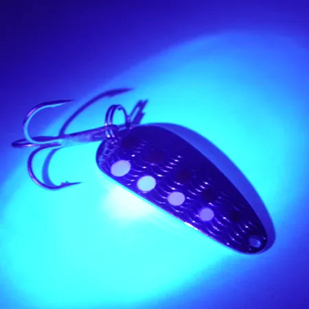 Acme Tornado Spoon Skeddrag, Guld / Röd / Vit, 7g, UV-reaktiv, #2495