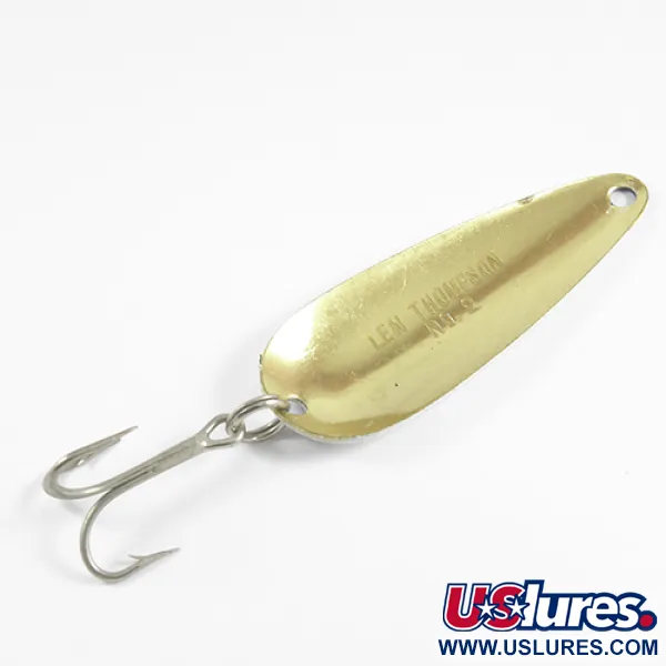 Len Thompson #2 Skeddrag, Svart/Vit/Mässing, 28g, Klassisk, #2518