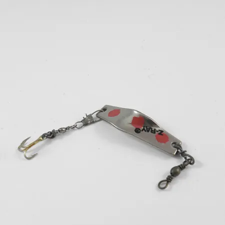 Z-RAY Lures Z-Ray Skeddrag, Nickel / Röd, 4.5g, Klassisk Design, #2562