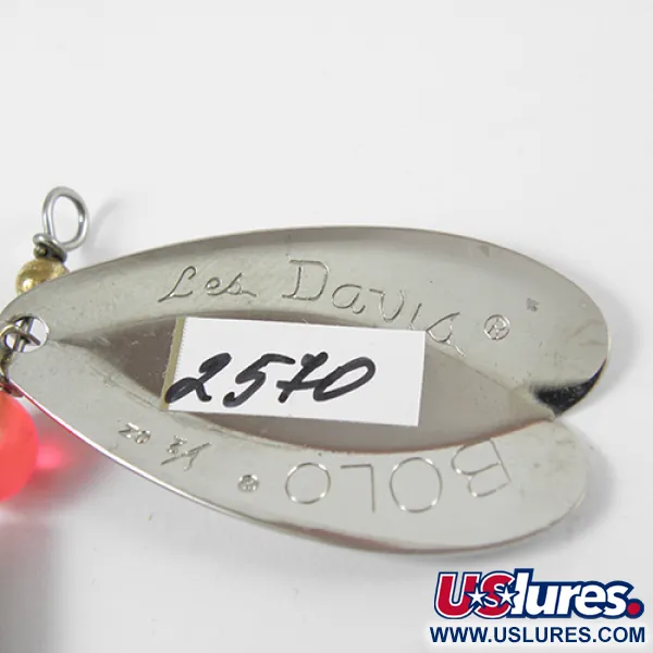 Luhr Jensen Les Davis Bolo Spinnare, Mässing/Nickel, 14g, #2570