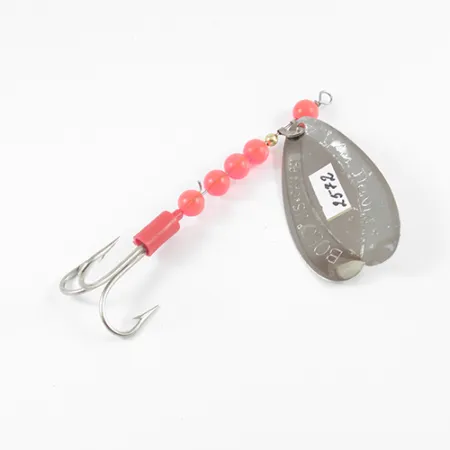 Luhr Jensen Les Davis Bolo Spinnare, Nickel / Röd, 9g, #2572