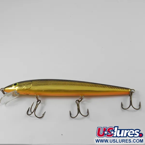 Rapala Original Floater Wobbler, Guld, 18g, Balsa, #2574