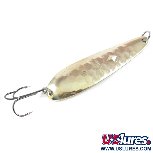 Luhr Jensen Diamond King 4 Skeddrag, Hamrat guld, 14g, #2588