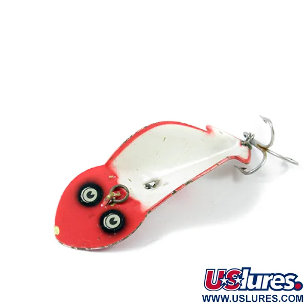 Buck Perry Spoonplug Metalldrag, Röd/Vit, 10g, Klassisk, #2705