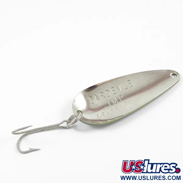 Eppinger Dardevle Imp Skeddrag, Frog/Nickel, 11g, Devil-logotyp, #2741