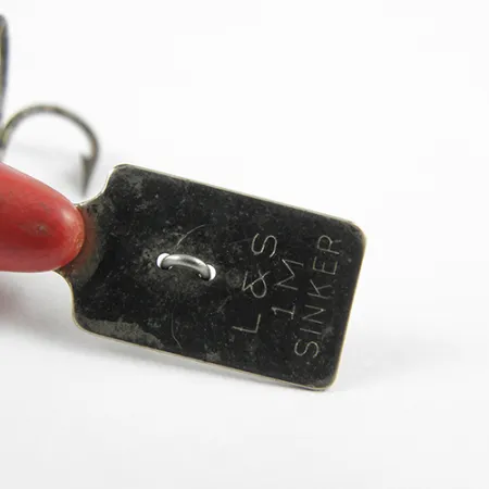 L&S Bait MirrOlure Sjunkande Wobbler, Röd/Vit, 2.5g, Haksked, #2748