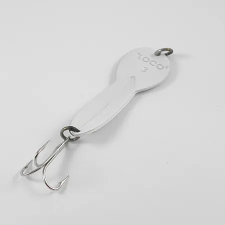 Glen Evans Loco 3 Skeddrag, Vit/Hologram, 17g, Vintage, #2771