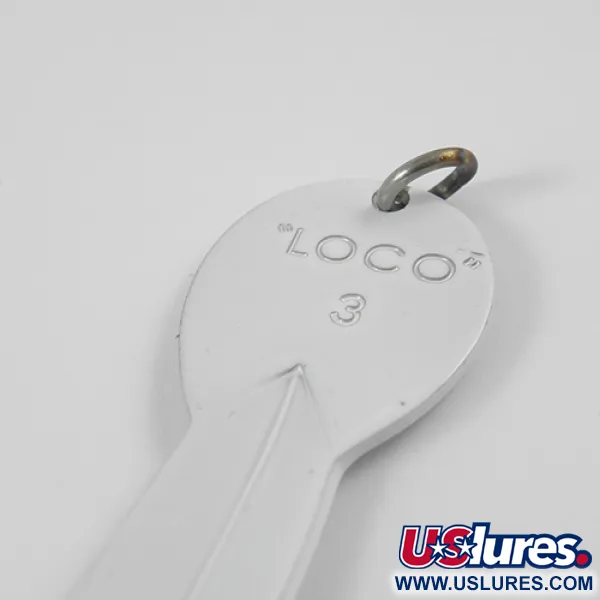 Glen Evans Loco 3 Skeddrag, Vit/Hologram, 17g, Vintage, #2771