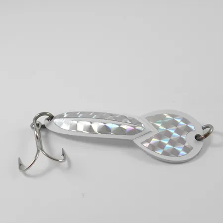 Glen Evans Loco 3 Skeddrag, Vit/Hologram, 17g, Vintage, #2771