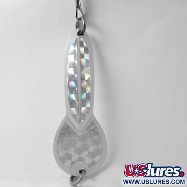 Glen Evans Loco 3 Skeddrag, Vit/Hologram, 17g, Vintage, #2771