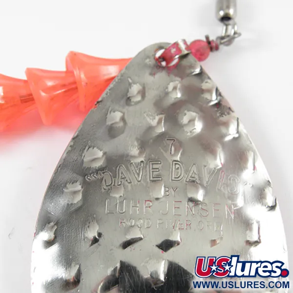 Luhr Jensen Dave Davis Trolling-sked, Rosa/Nickel, 17g, Hamrad, #2776