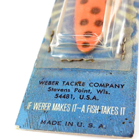 Weber Spoon Skeddrag, Röd / Svart, 11g, Vintage OVP, #2802