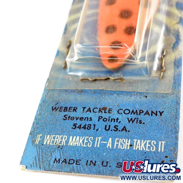 Weber Spoon Skeddrag, Röd / Svart, 11g, Vintage OVP, #2802