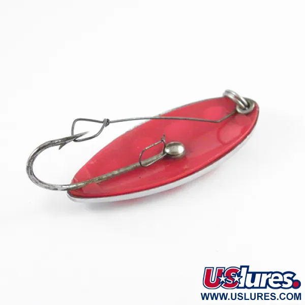 South Bend Sun Spot Skeddrag, Nickel / Röd, 14g, vasskyddat, #2807