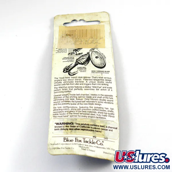 Blue Fox Vibrax Wild Eye Spinnare, Guld, 4g, Wild Eye, #2810