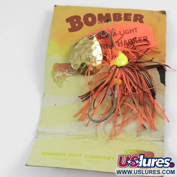 Bomber Bushwhacker Spinnerbait, Mässing, 7g, Hamrat Blad, #2809