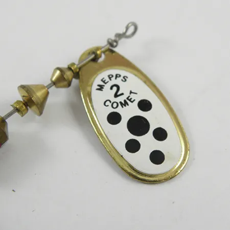 Mepps Comet 2 Dressed Spinnare, Mässing / Vit, 4,5g, #2818