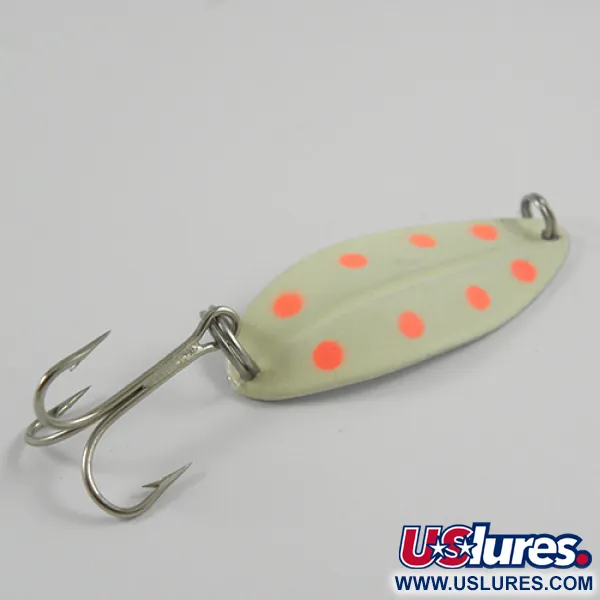 TODDCO Main liner Glow Skeddrag, Vit/Röd/Nickel, 12,5g, #2839