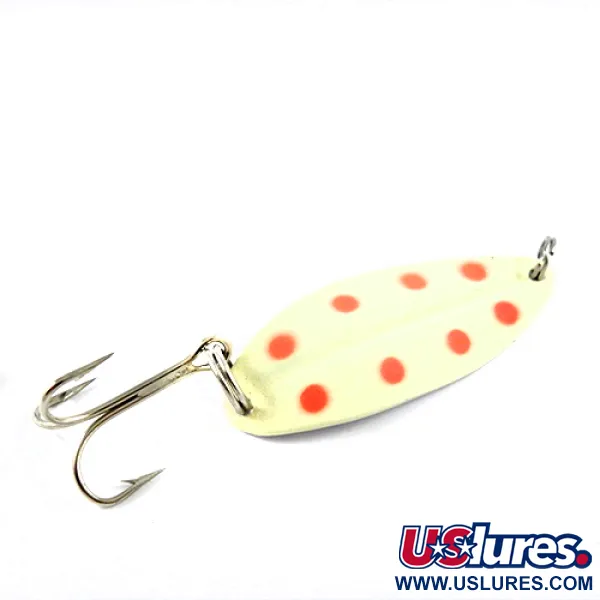 TODDCO Main liner Glow Skeddrag, Vit/Röd/Nickel, 12,5g, #2839