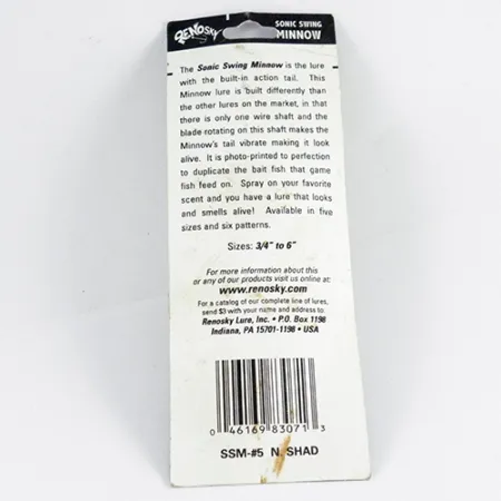 Renosky Sonic Swing Minnow Hybridspinnare, Guld, 7g, Guldsked, #2849