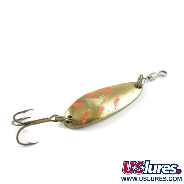 Luhr Jensen Krocodile Skeddrag, Mässing, 9g, Röda accenter, #2899