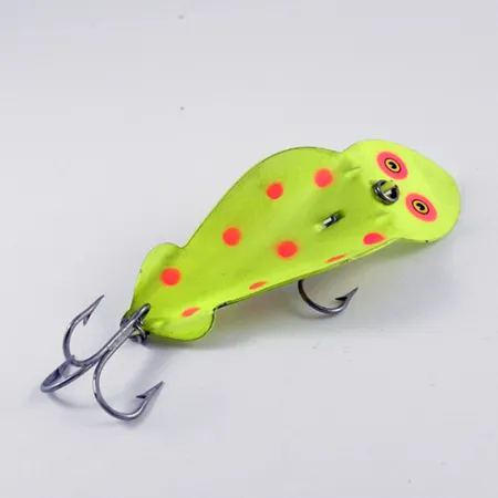 Buck Perry Spoonplug Skeddrag, Fluorescerande Gul/Röd, 14g, #2900
