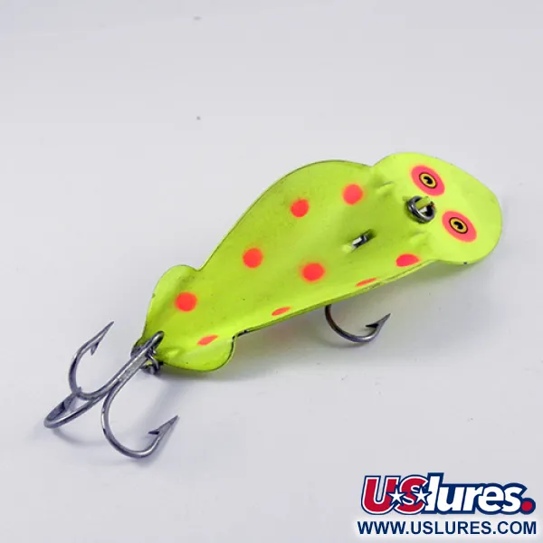 Buck Perry Spoonplug Skeddrag, Fluorescerande Gul/Röd, 14g, #2900