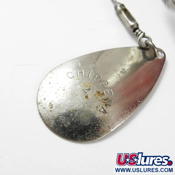 Chippewa Bait Chippewa 4 Spinnerbait, Nickel / Röd, 28g, Dubbla Skedar, #2909