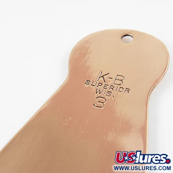 K-B Bait K-B Spoon 3 Skeddrag, Koppar, 25g, Vintage USA, #2912