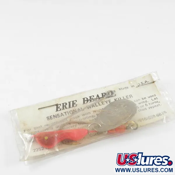 Erie Dearie Walleye Killer Spinnerbait, Nickel / Röd, 12g, #2932