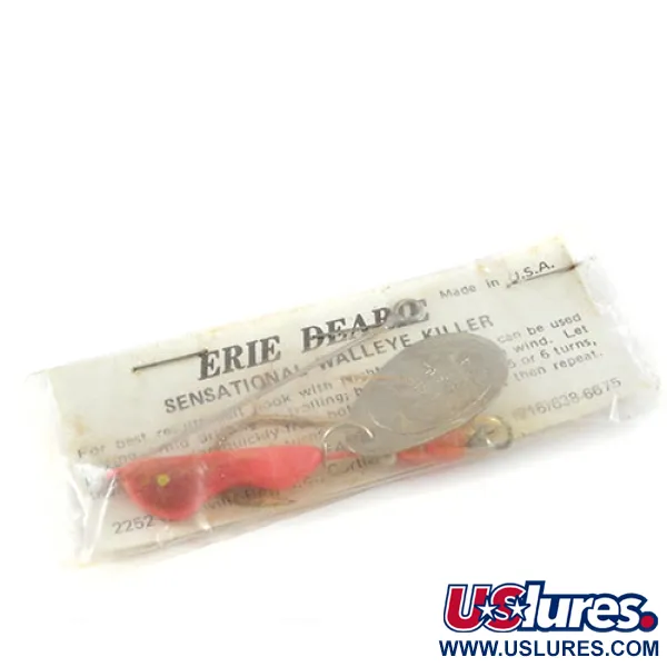 Erie Dearie Walleye Killer Spinnerbait, Nickel / Röd, 12g, #2932