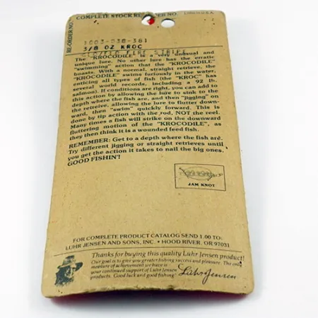 Luhr Jensen Krocodile Die #3 Skeddrag, Vit/Röd Glow, 17,7g, #2936