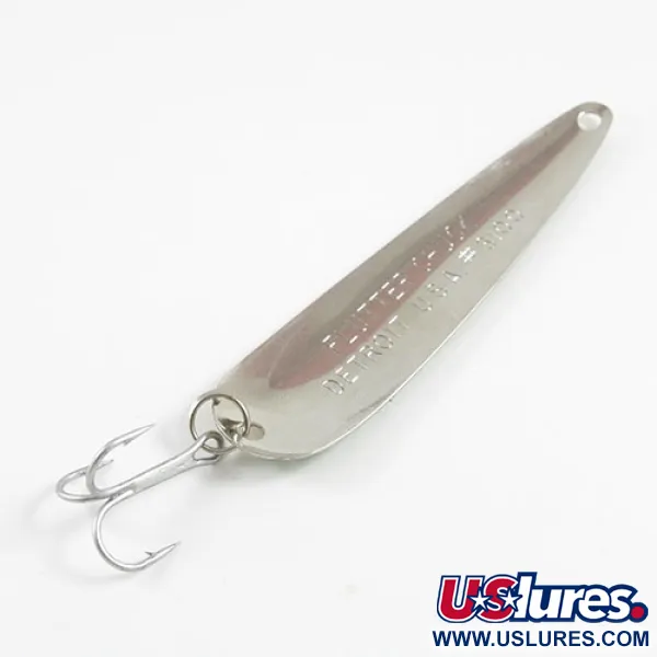 Dardevle Flutter-Chuck Skeddrag, Nickel/Gul/Grön, 8g, #2942