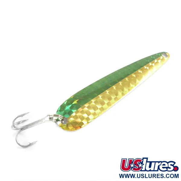 Dardevle Flutter-Chuck Skeddrag, Nickel/Gul/Grön, 8g, #2942