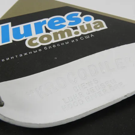 Luhr Jensen Krocodile Die #5 Skeddrag, Vit/Grön/Gul, 23g, #2955