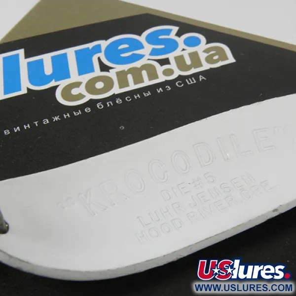 Luhr Jensen Krocodile Die #5 Skeddrag, Vit/Grön/Gul, 23g, #2955