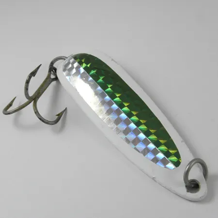 Luhr Jensen Krocodile Die #5 Skeddrag, Vit/Grön/Gul, 23g, #2955