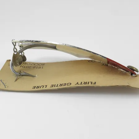 Weedless Flirty Gertie Skeddrag, Nickel / Röd, 21g, Vasskyddat, #2961