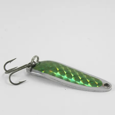 Luhr Jensen Krocodile Die #3 Skeddrag, Nickel / Grön, 10g, #2967